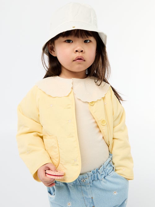 Gewatteerd jasje met ronde hals van waterafstotende stof - Kiabi