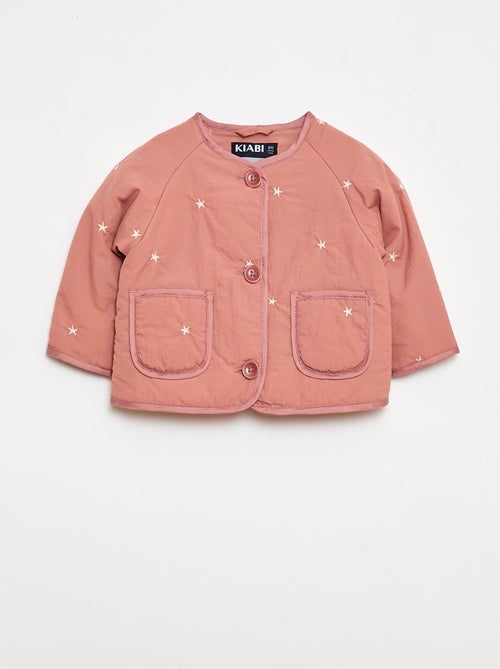 Gewatteerd jasje met ronde hals van waterafstotende stof - Kiabi