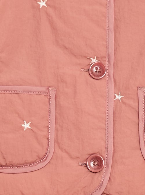 Gewatteerd jasje met ronde hals van waterafstotende stof - Kiabi