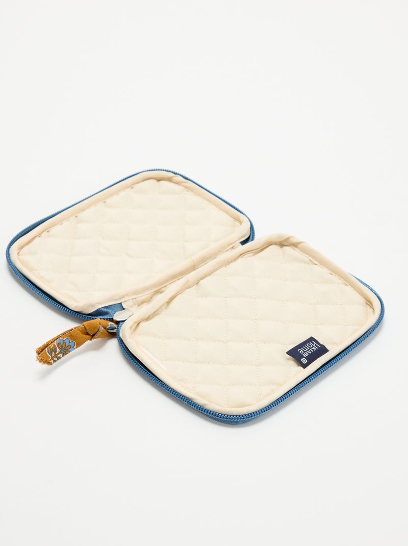 Gewatteerd mini-etui Mosterdgeel - Kiabi