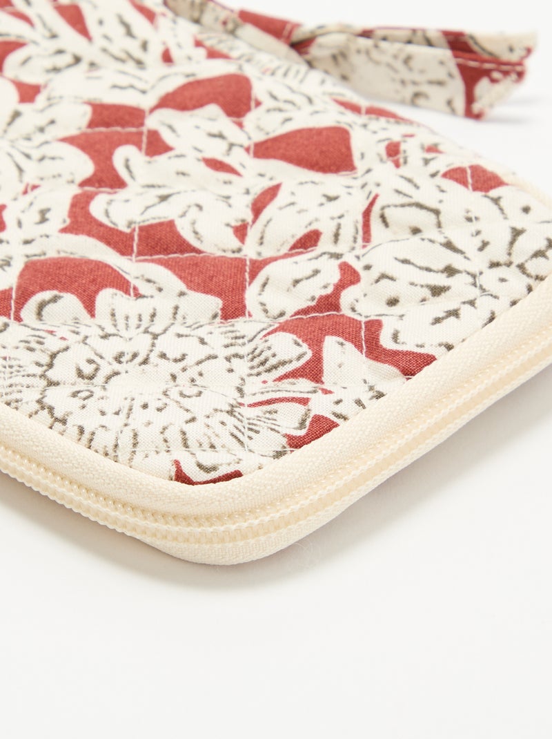 Gewatteerd mini-etui Rood - Kiabi
