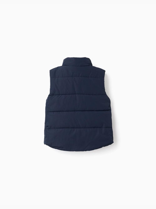 Gewatteerd vest met fleece voering en zijzakken - Kiabi