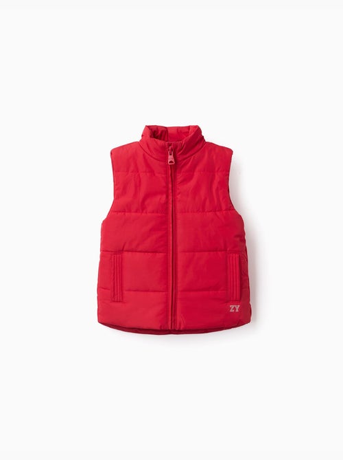 Gewatteerd vest met fleece voering en zijzakken - Kiabi