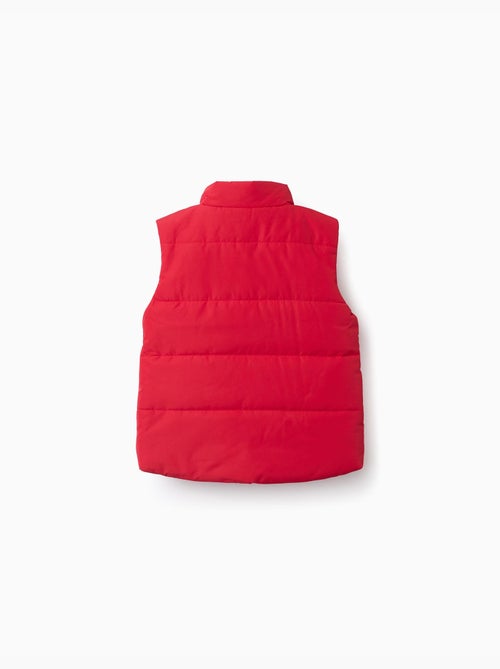 Gewatteerd vest met fleece voering en zijzakken - Kiabi