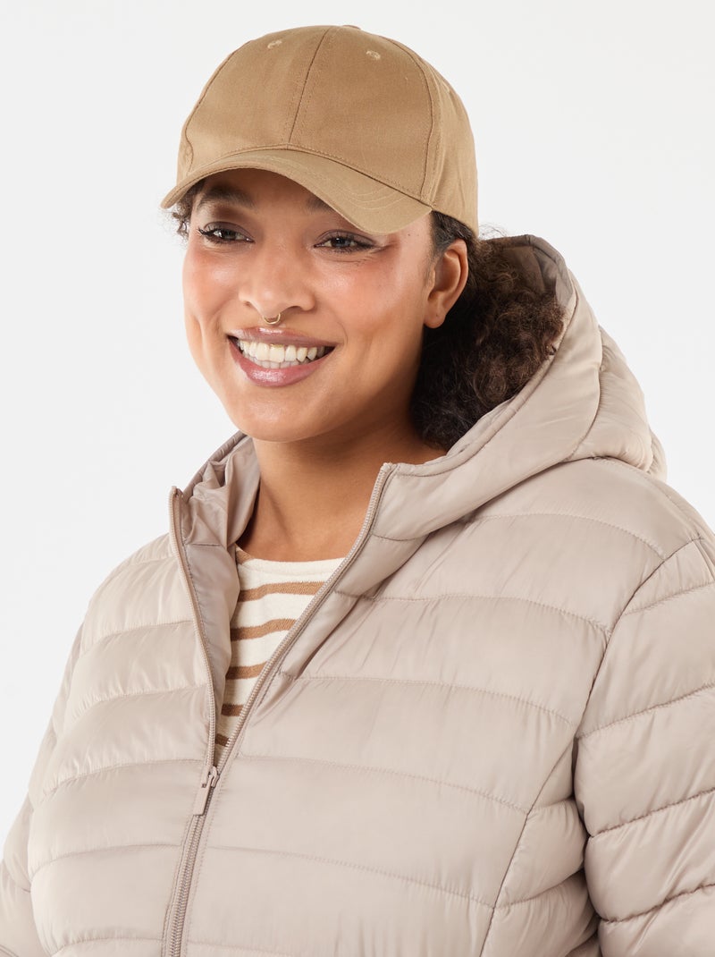 Gewatteerd, waterafstotend donsjack Biege - Kiabi