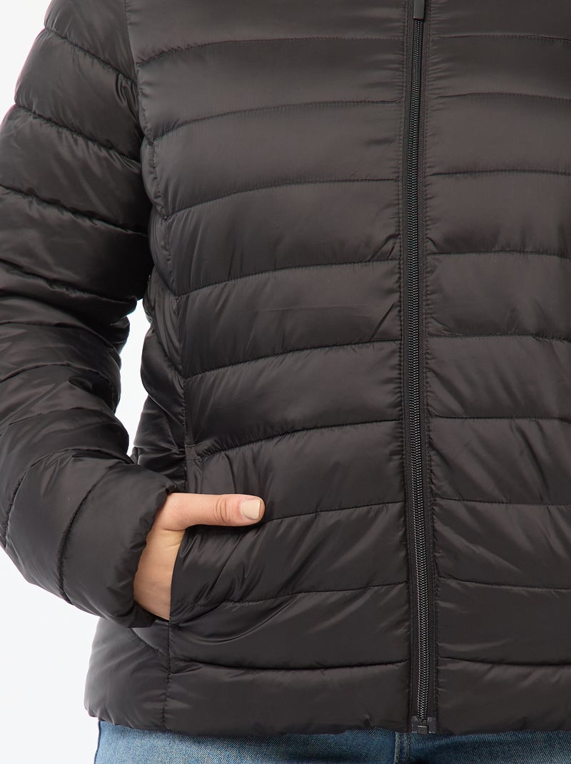 Gewatteerd, waterafstotend donsjack zwart - Kiabi