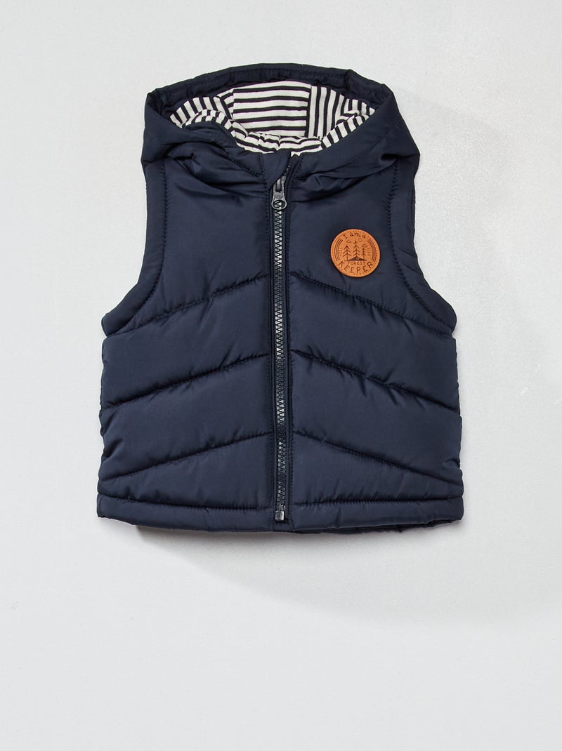 Gewatteerde bodywarmer BLAUW - Kiabi