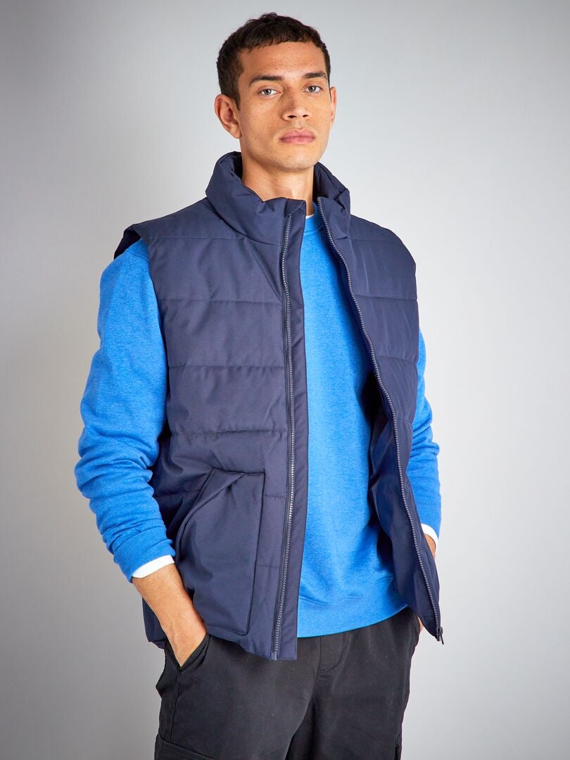 Gewatteerde bodywarmer BLAUW - Kiabi