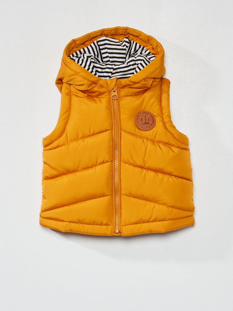 Gewatteerde bodywarmer GEEL - Kiabi
