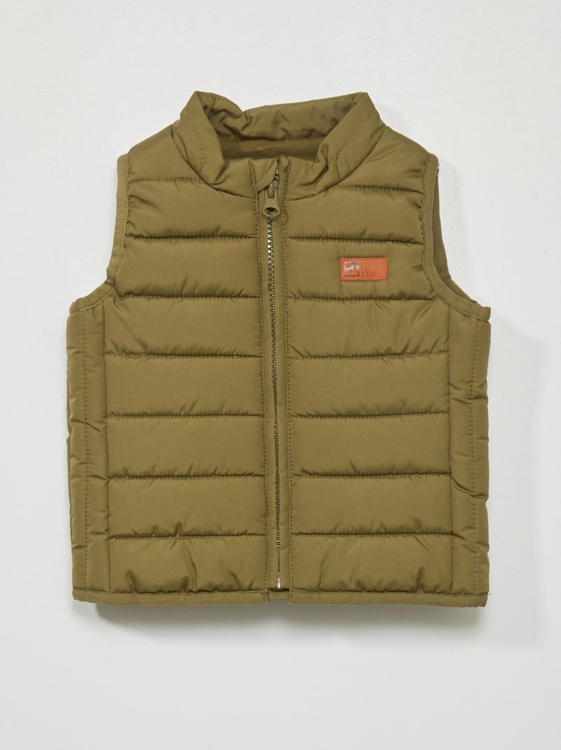 Gewatteerde bodywarmer GROEN - Kiabi