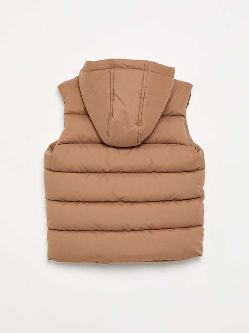 Gewatteerde bodywarmer met capuchon - Kiabi Gewatteerde bodywarmer met capuchon - Kiabi