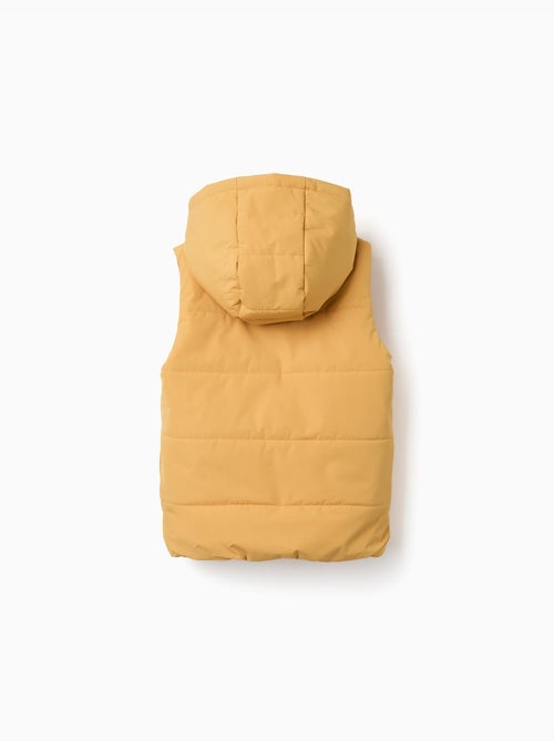 Gewatteerde bodywarmer met capuchon en ritssluiting - Kiabi Gewatteerde bodywarmer met capuchon en ritssluiting - Kiabi