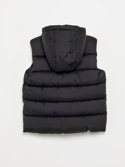 Gewatteerde bodywarmer met capuchon - Kiabi