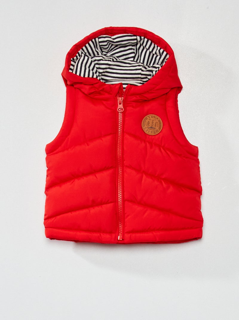 Gewatteerde bodywarmer rood - Kiabi