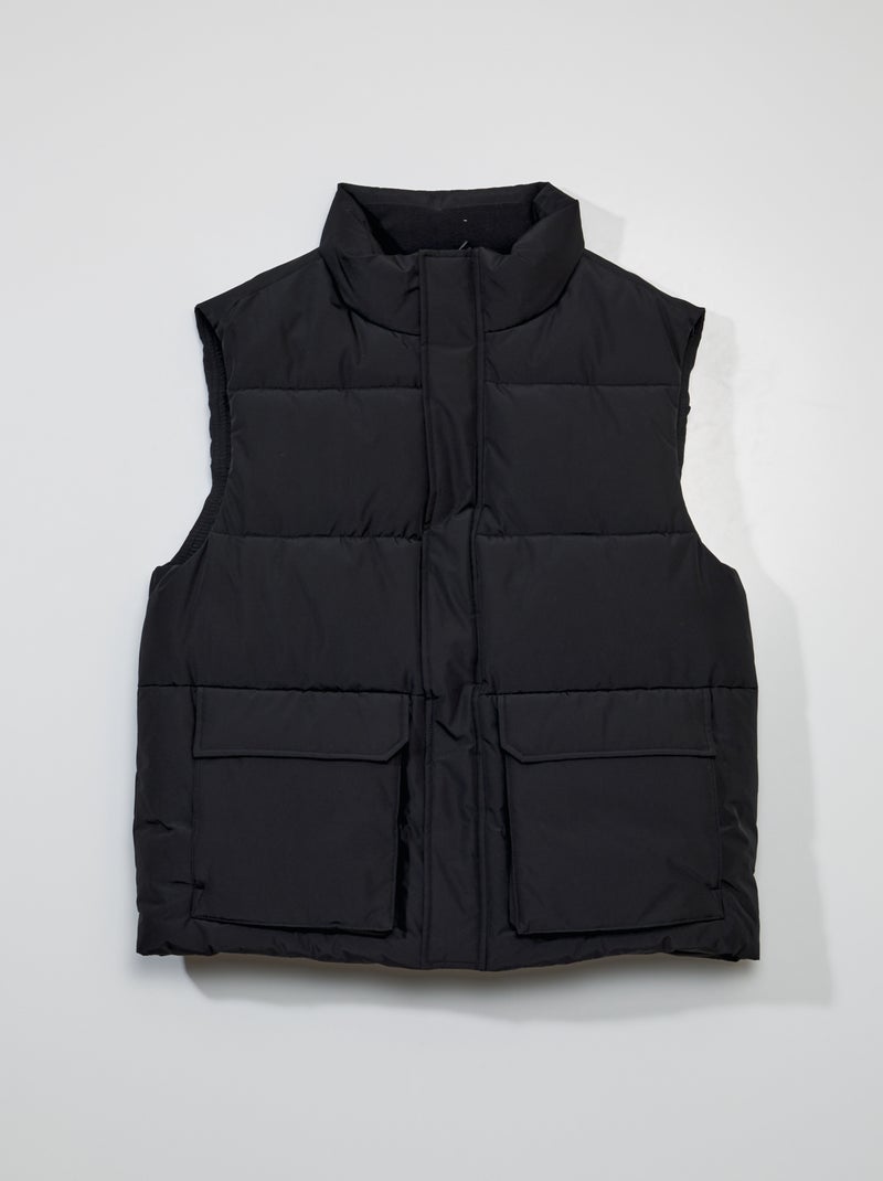Gewatteerde bodywarmer ZWART - Kiabi