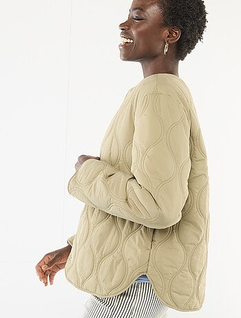 Gewatteerde jas met afneembaar borststuk