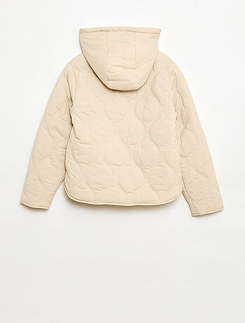 Gewatteerde jas met capuchon
