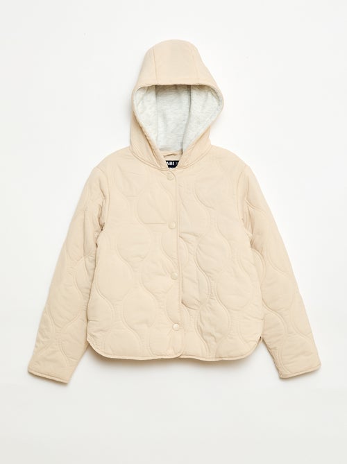 Gewatteerde jas met capuchon - Kiabi