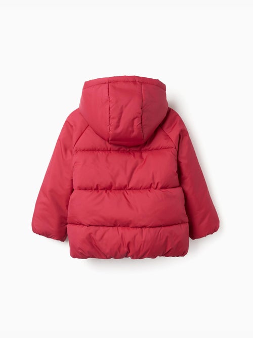 Gewatteerde jas met capuchon en voering van polarfleece - Kiabi