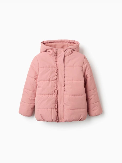 Gewatteerde jas met capuchon en voering van polarfleece - Kiabi Gewatteerde jas met capuchon en voering van polarfleece - Kiabi