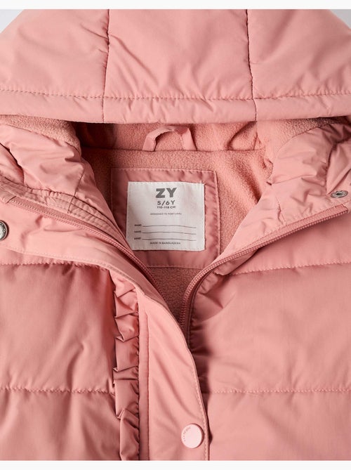 Gewatteerde jas met capuchon en voering van polarfleece - Kiabi Gewatteerde jas met capuchon en voering van polarfleece - Kiabi