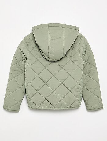 Gewatteerde jas met capuchon