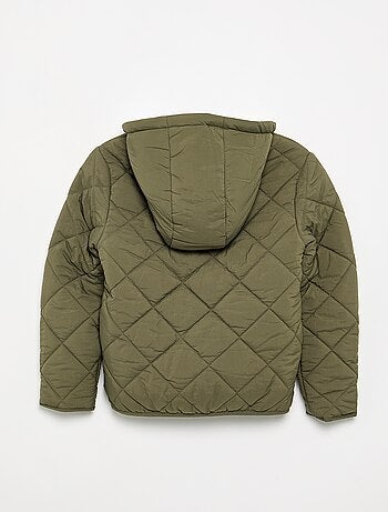 Gewatteerde jas met capuchon