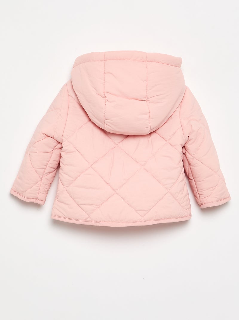 Gewatteerde jas met capuchon Rose - Kiabi