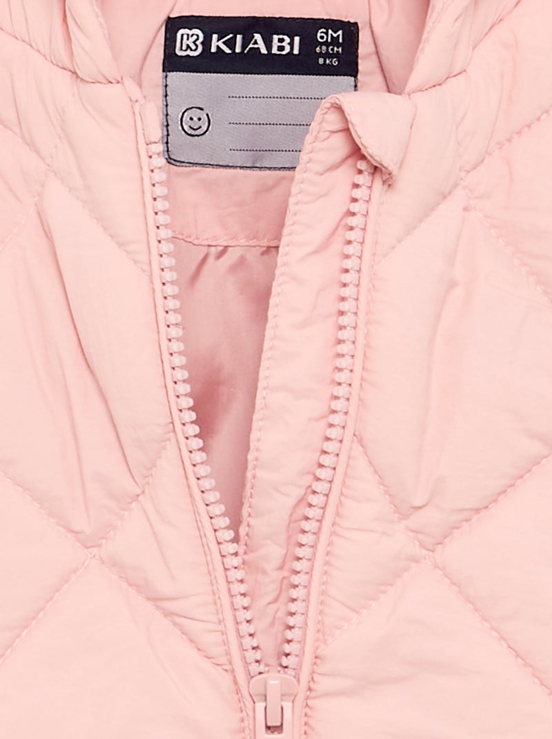 Gewatteerde jas met capuchon Rose - Kiabi