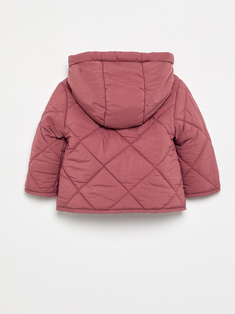 Gewatteerde jas met capuchon Rose - Kiabi