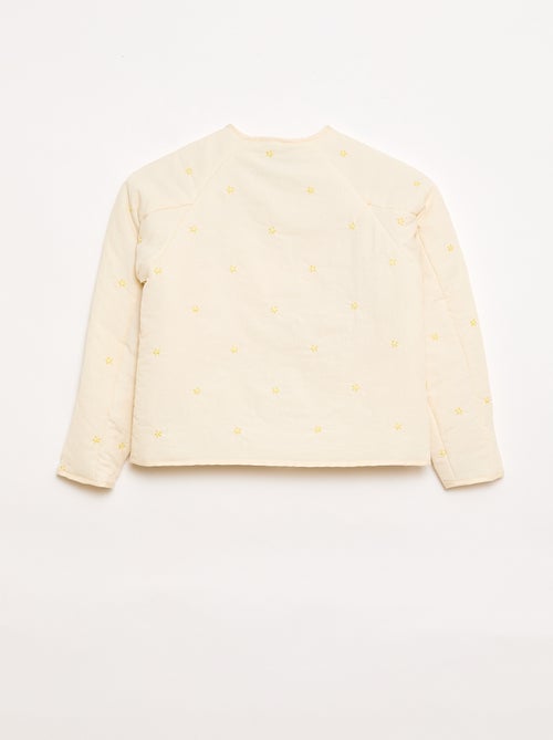 Gewatteerde jas met geborduurd motief - Kiabi