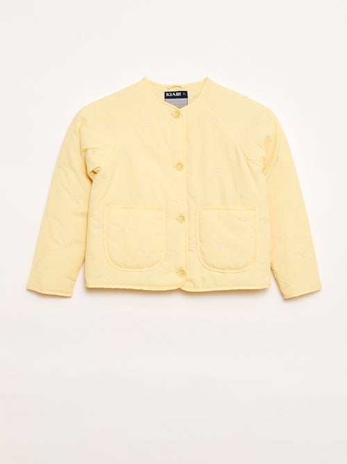 Gewatteerde jas met geborduurd motief - Kiabi