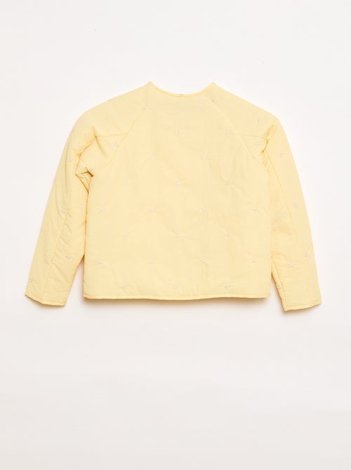 Gewatteerde jas met geborduurd motief - Kiabi