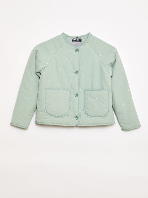 Gewatteerde jas met geborduurd motief - Kiabi