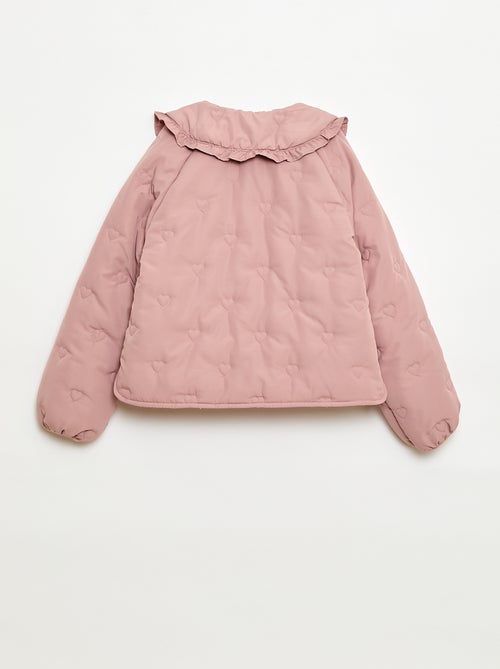Gewatteerde jas met puntkraag - Kiabi