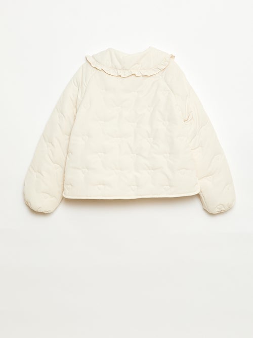 Gewatteerde jas met puntkraag - Kiabi