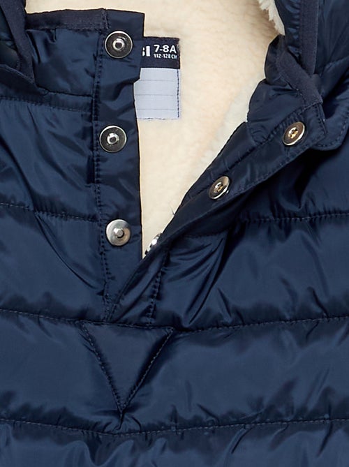 Gewatteerde jas met sherpavoering - easy-on collectie - Kiabi Gewatteerde jas met sherpavoering - easy-on collectie - Kiabi
