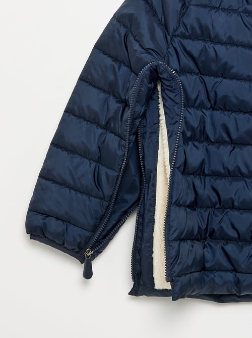 Gewatteerde jas met sherpavoering - easy-on collectie - Kiabi Gewatteerde jas met sherpavoering - easy-on collectie - Kiabi
