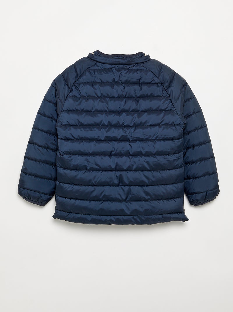 Gewatteerde jas met sherpavoering - easy-on collectie Blauw - Kiabi