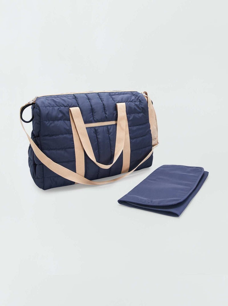 Gewatteerde luiertas BLAUW - Kiabi