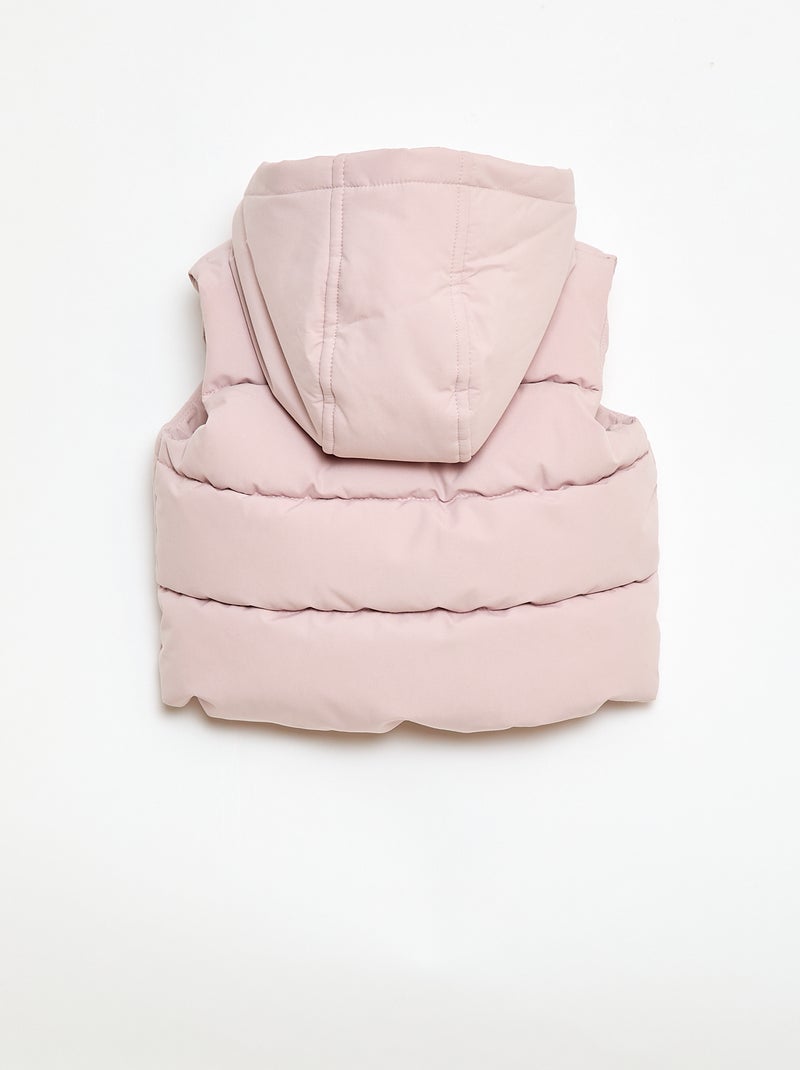 Gewatteerde mouwloze bodywarmer Paars - Kiabi