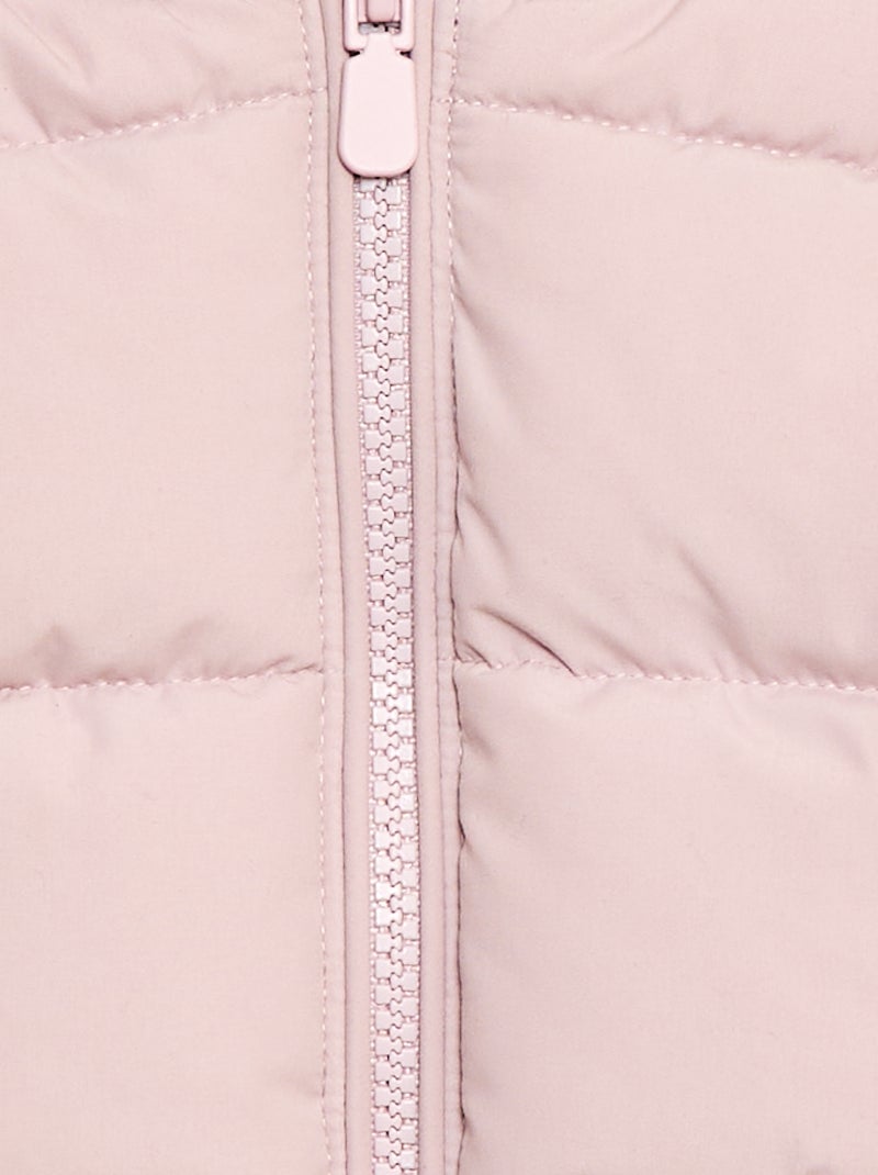 Gewatteerde mouwloze bodywarmer Paars - Kiabi