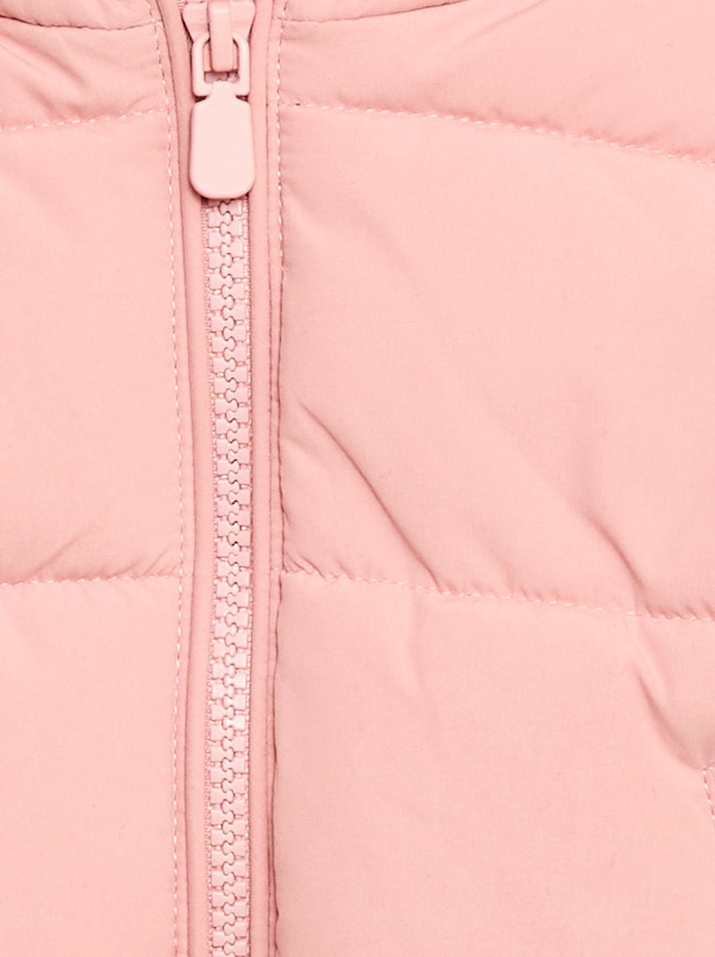Gewatteerde mouwloze bodywarmer Rose - Kiabi