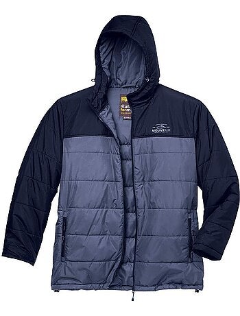 Lange donsjas met afneembare capuchon - ATLAS FOR MEN