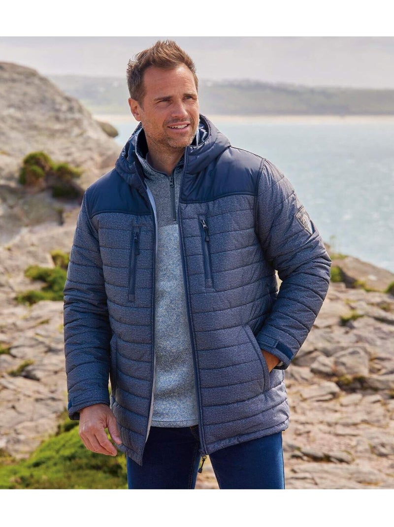 Gewatteerde parka - atlas for men Marineblauw - Kiabi