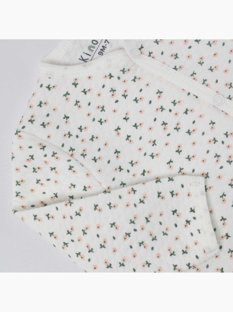 Gewatteerde pyjama Wit - Kiabi