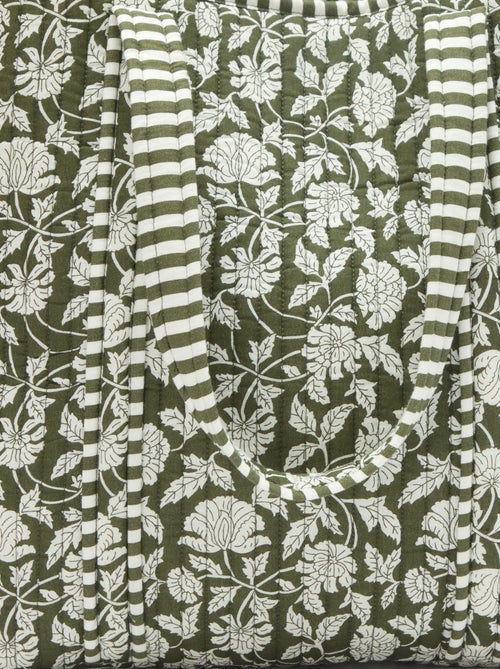 Gewatteerde shopper met bloemenmotief - Kiabi