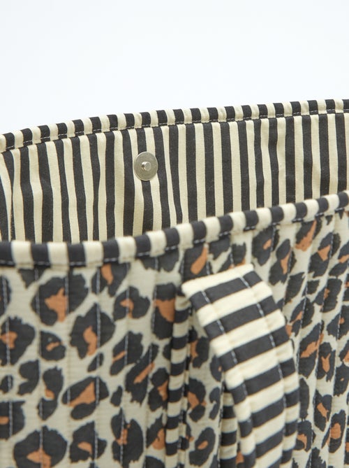 Gewatteerde shopper met luipaardprint - Kiabi
