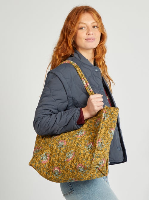 Gewatteerde shopper met print - Kiabi