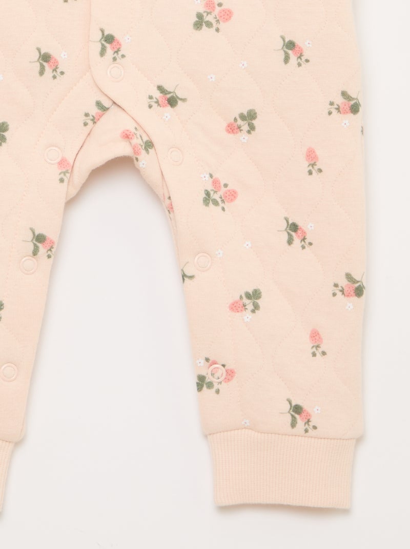 Gewatteerde slaapzak zonder voetjes Rose - Kiabi